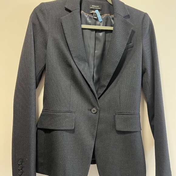 Womens Tailored Suit Navy - Picture 4 of 4